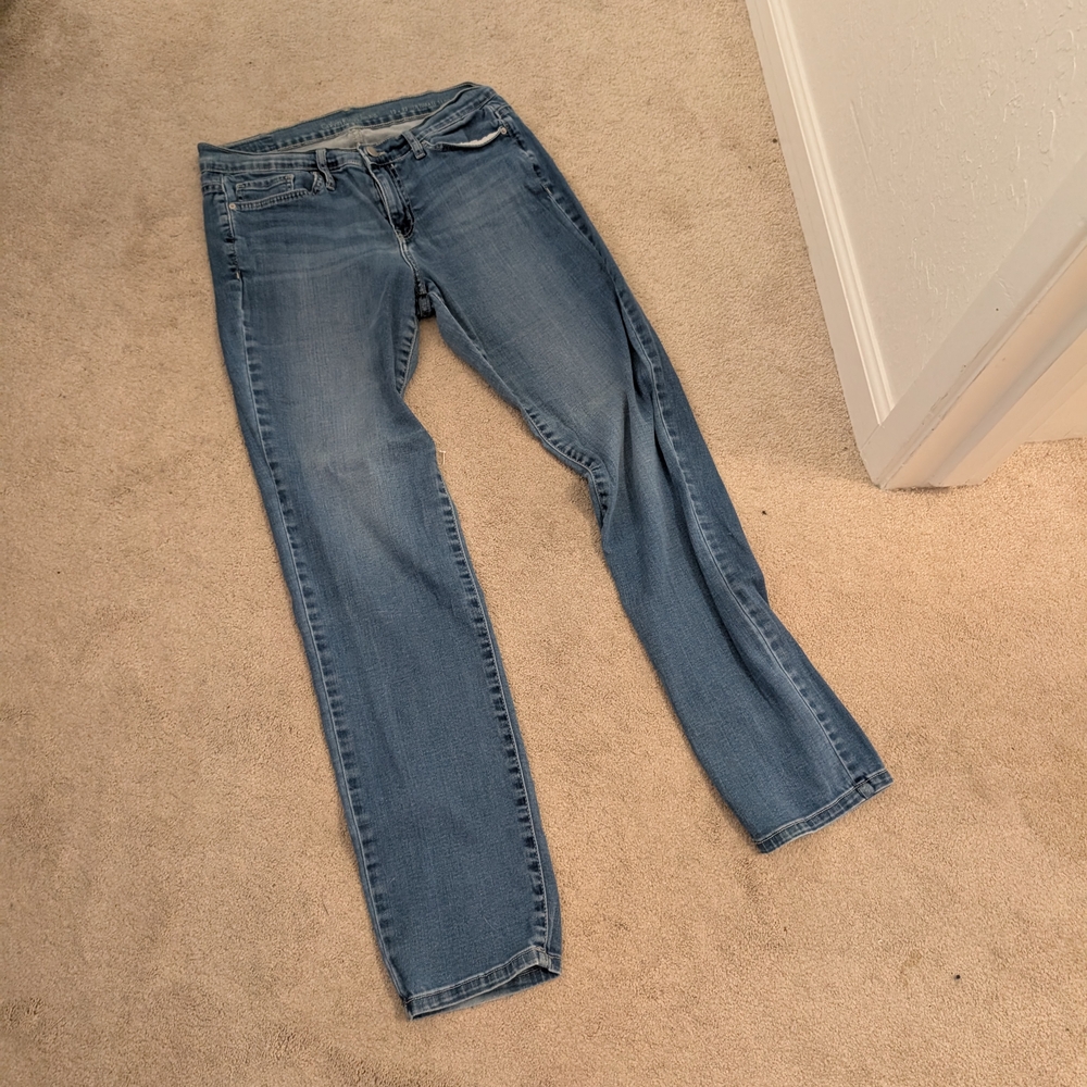 Classic Blue Straight Leg Jeans